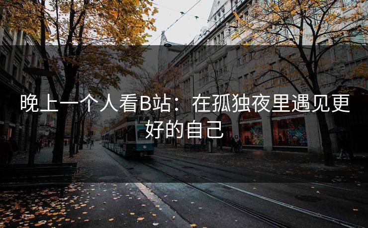 晚上一个人看B站：在孤独夜里遇见更好的自己